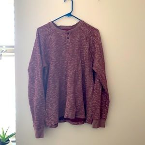 Heather Red XL long sleeve Lucky Brand Henley
